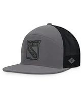Fanatics Men's Charcoal New York Rangers Fairweather Adjustable Hat