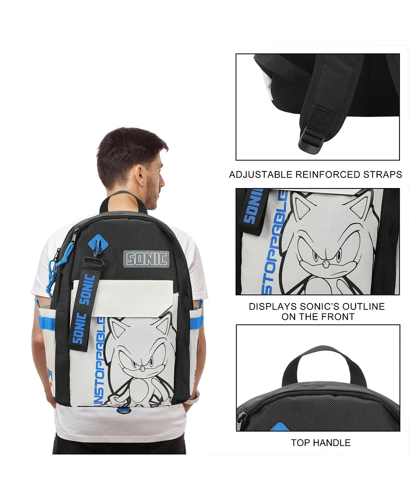 Sonic The Hedgehog Character Art 19” Backpack