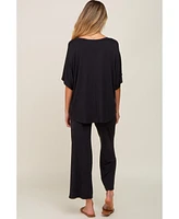 Pinkblush Maternity Black Cropped Pant Set