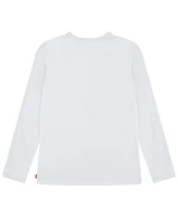 Levi's Toddler and Little Girls Crochet Logo Long Sleeve T-Shirt