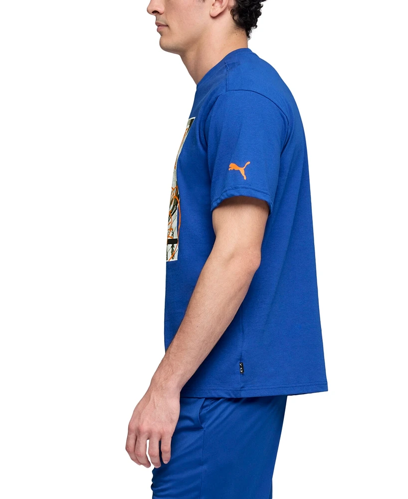 Puma Men's Cotton Hoops Energy Graphic Short-Sleeve T-Shirt