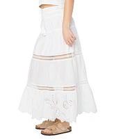 Roxy Juniors' Castaway Cotton Pull-On Maxi Skirt