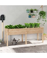 Large Raised Garden Bed with Drainage Holes and 6 Supporting Legs