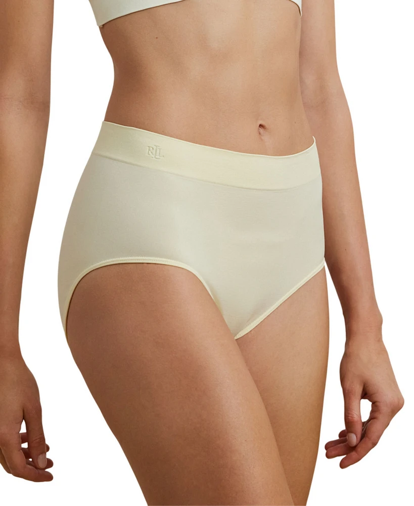 Lauren Ralph Women's Seamless Stretch Jersey High-Rise Brief Underwear 4L0012