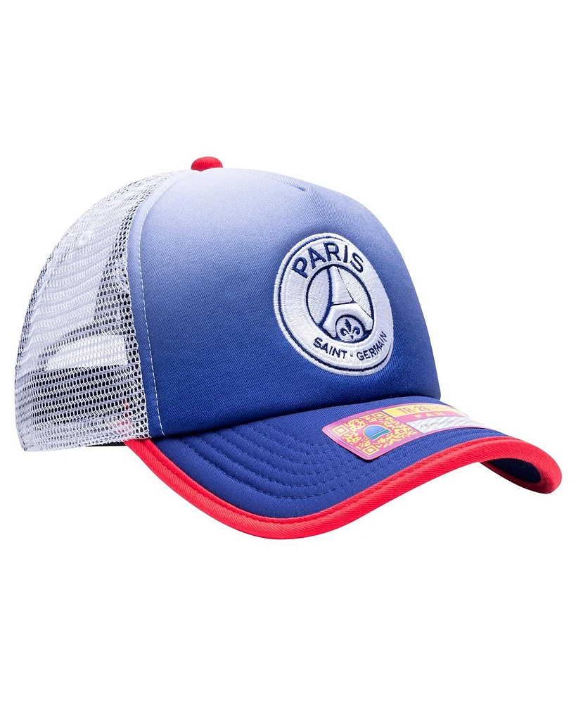 Fan Ink Men's Navy Paris Saint-Germain Destiny Trucker Adjustable Hat