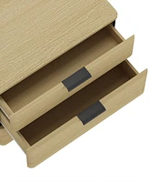 Manhattan Comfort 26" Medium Density Fiberboard Payton Modern 3 Drawer Nightstand