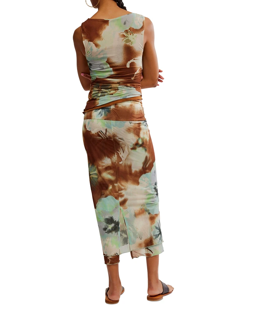 Free People Women's Sunset Mesh Maxi Skirt