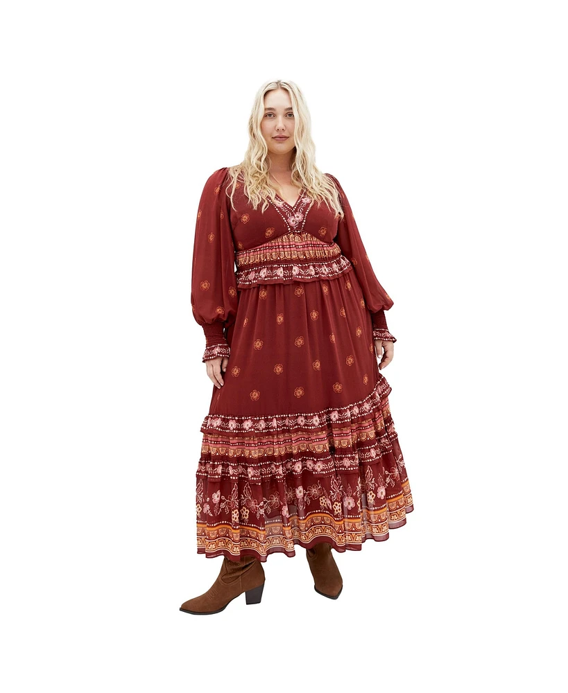 City Chic Plus Cameron Maxi Dress