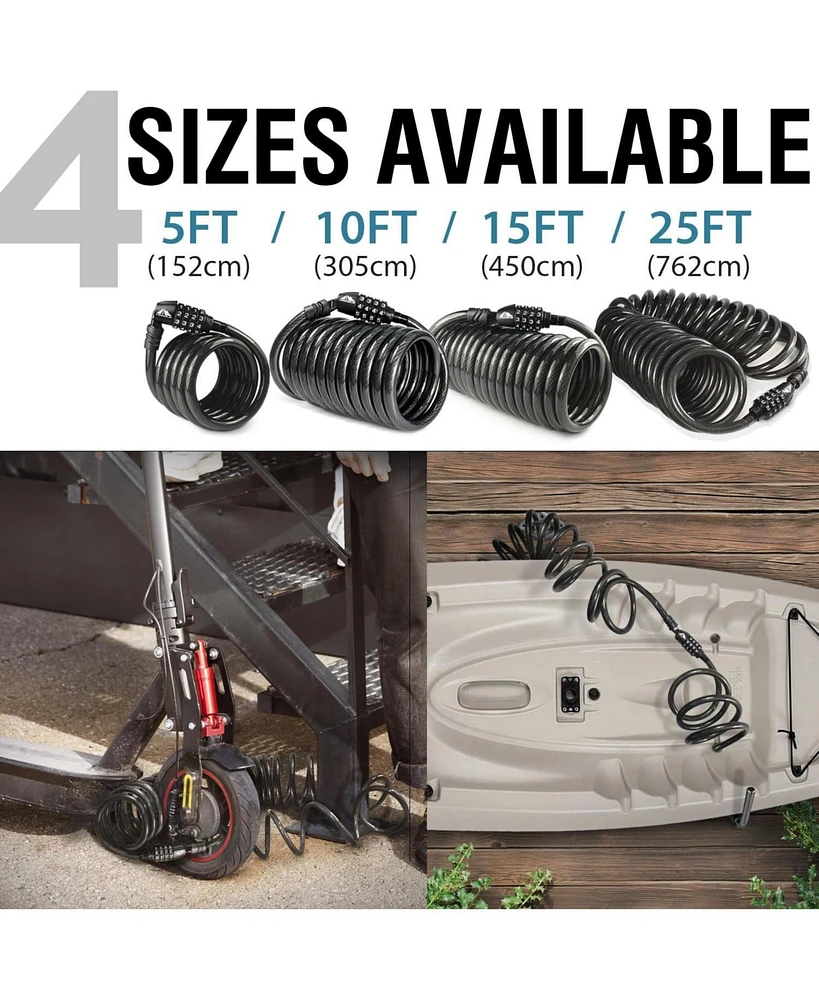 Combination Bike Lock Cable