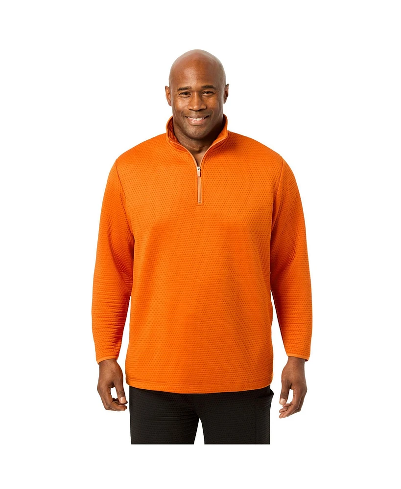KingSize Men's Dot Texture Performance 1/4 Zip
