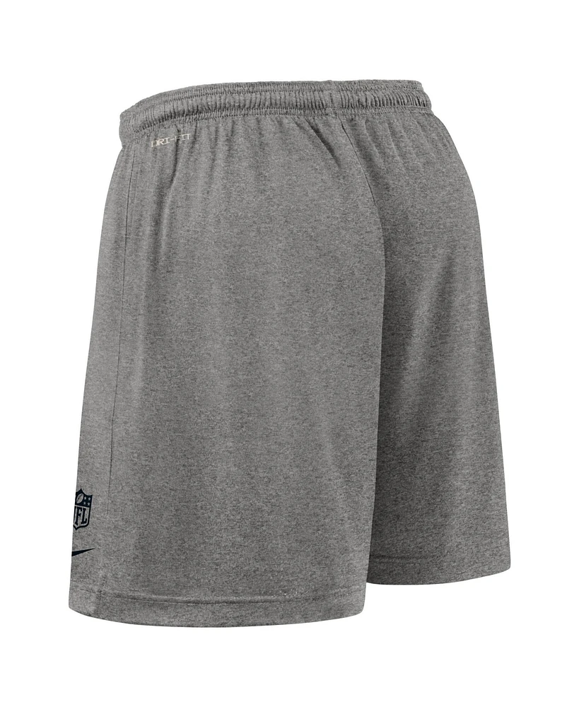 Nike Men's Black Carolina Panthers Sideline Reversible Performance Shorts