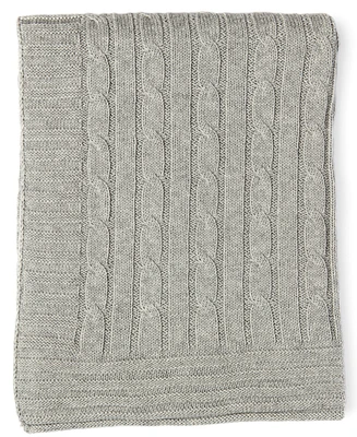 Baby Mode Signature Baby Boys and Girls All Cotton Cable Knit Blanket