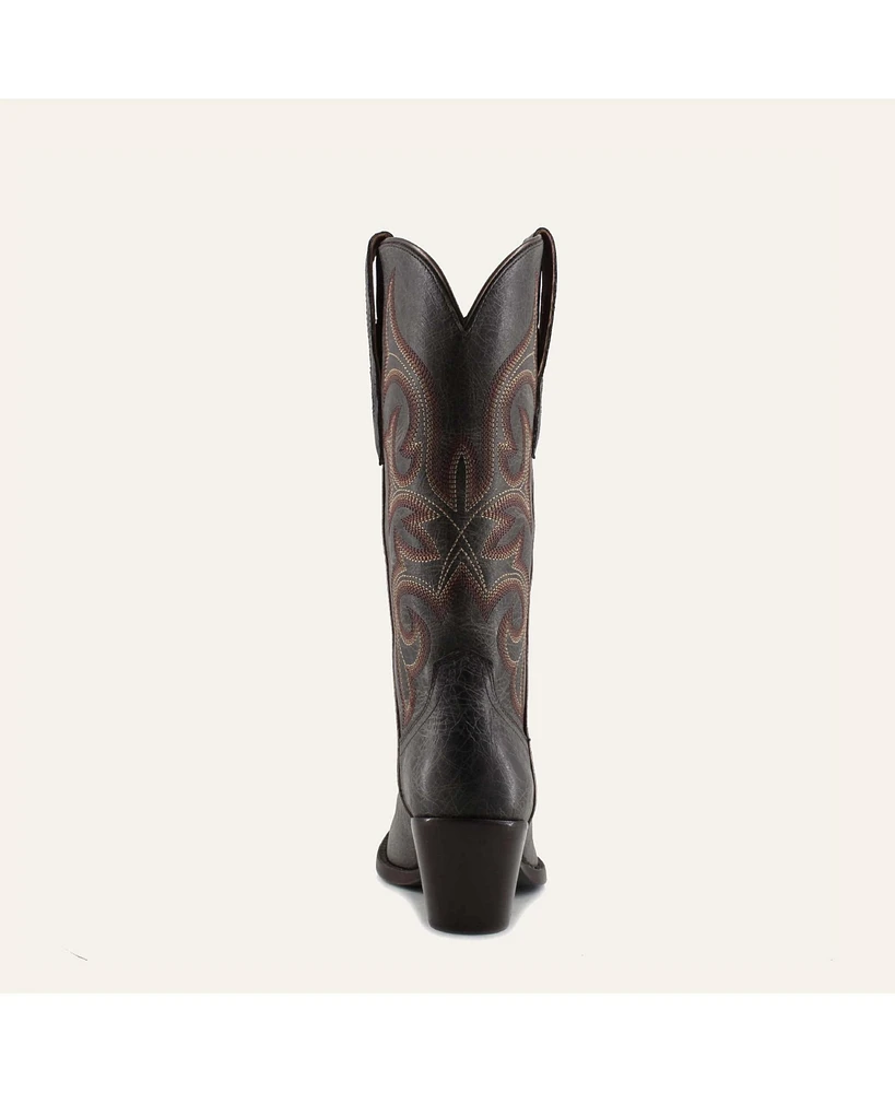 Tessa Fine Leather Cowgirl Boots - Stylish Western Footwear & Comfort By Buck Brana