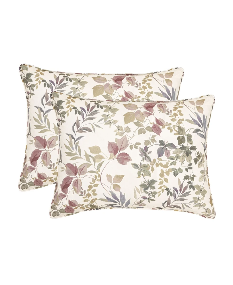 Royal Court Rosewood Botanical Leaf 4-Pc. Comforter Set