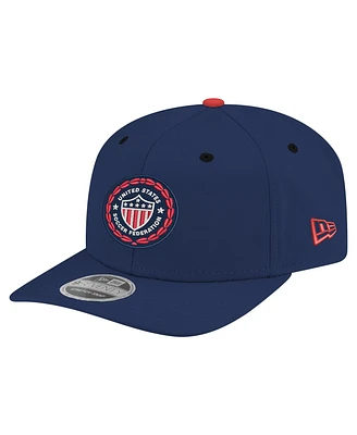 New Era Men's Navy Usmnt Retro 9SEVENTY Stretch-Snap Hat