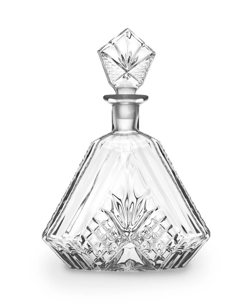 Godinger Dublin Triangular Crystal Decanter, 20 oz.