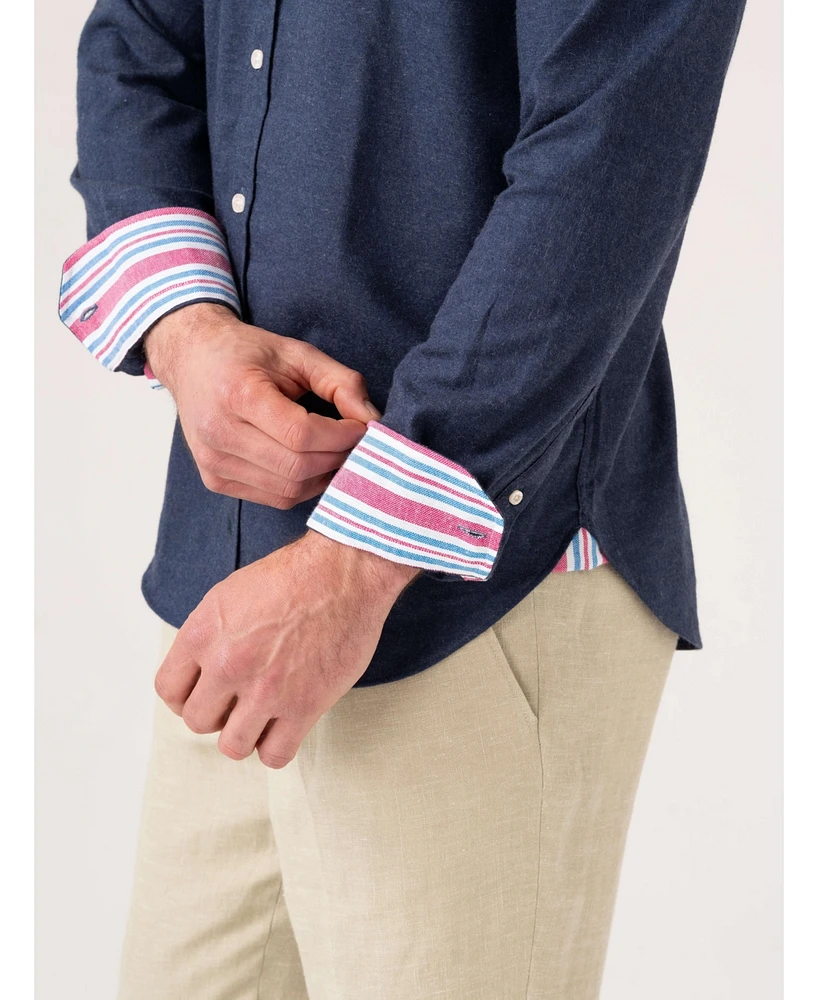 Koy Clothing Men's Long Sleeve Cotton Cashmere Shirt