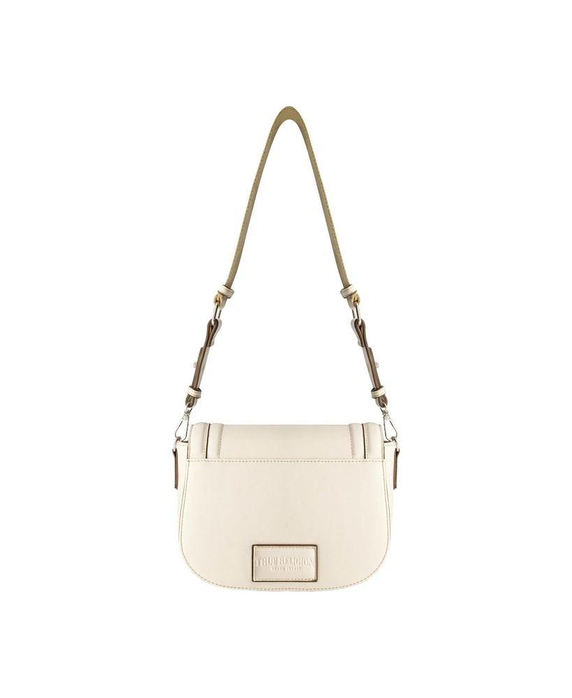 True Religion Bombe Logo Saddle Bag