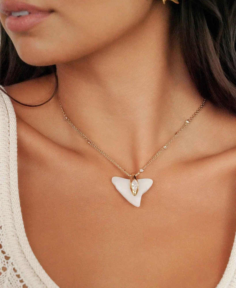 Ettika Deep Ocean Shark Pendant Necklace