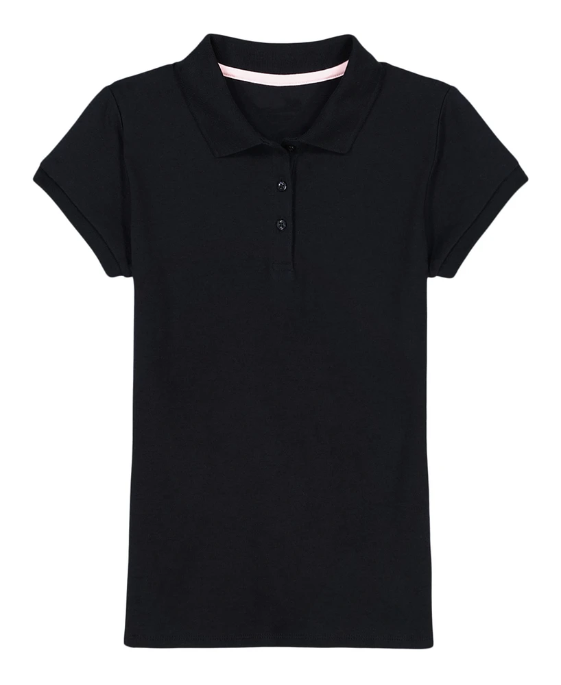 Nautica Little Girls Short Sleeve Interlock Polo Shirt