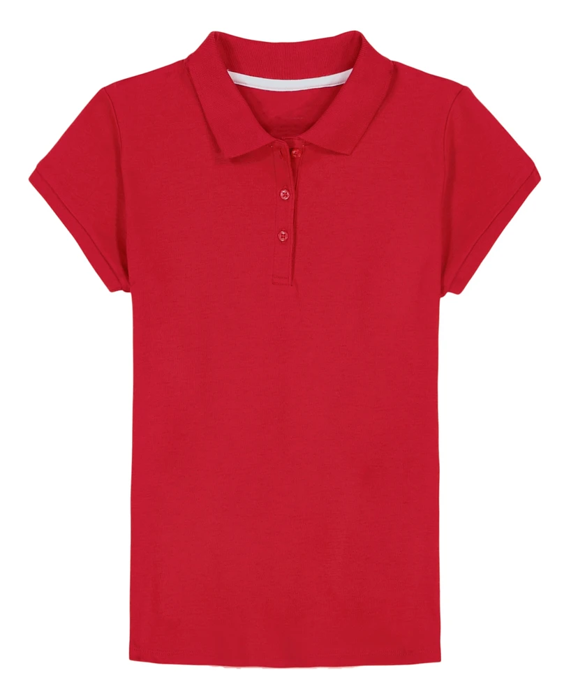 Nautica Little Girls Short Sleeve Interlock Polo Shirt