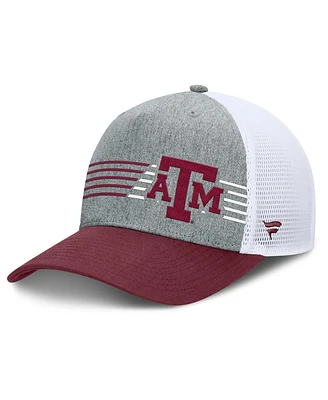 Fanatics Men's Heather Gray/Maroon Texas A&M Aggies Profile Trucker Adjustable Hat