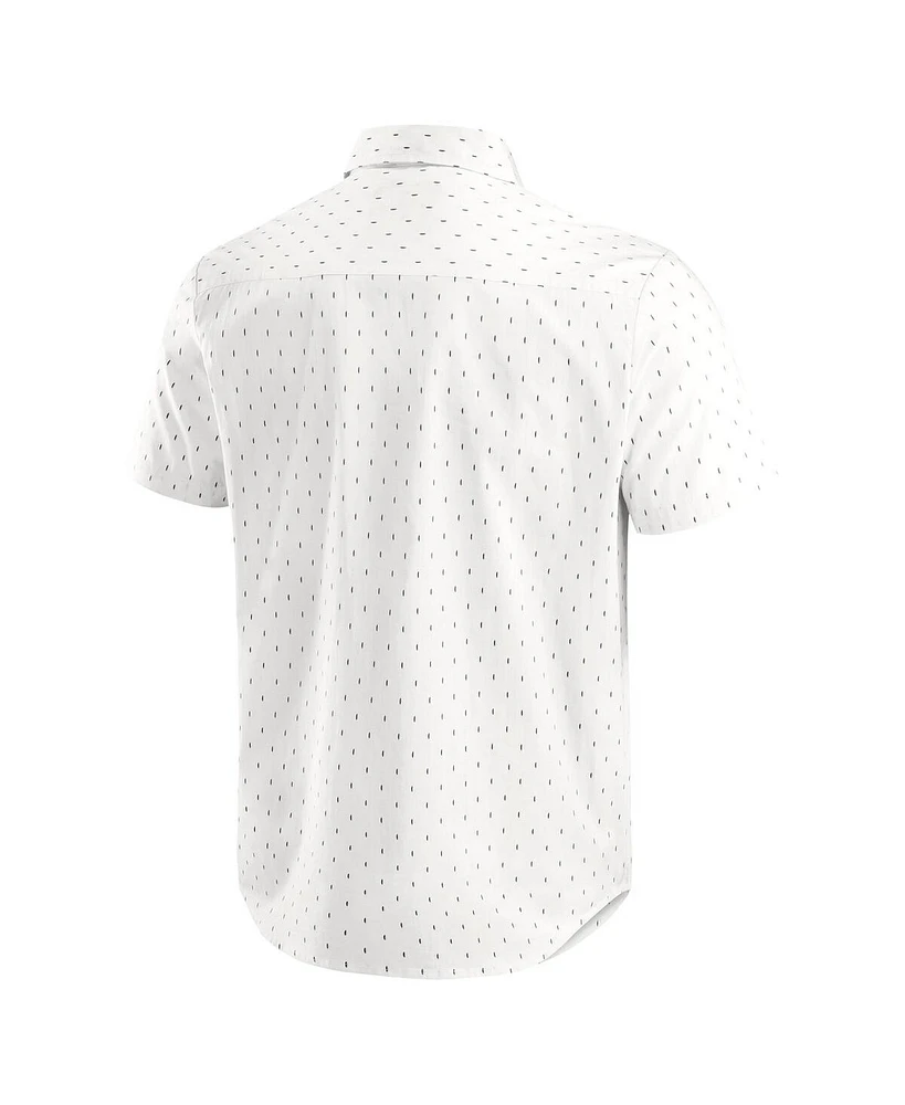Darius Rucker Collection by Fanatics Men's Cream Kansas City Royals Printed Button-Down Shirt
