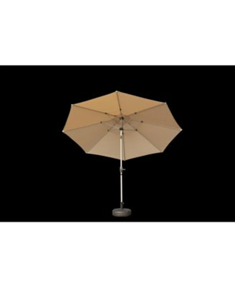 Flynama Outdoor 9FT Patio Table Waterproof Umbrella with Push Button Tilt Crank with 8 Sturdy Ribs