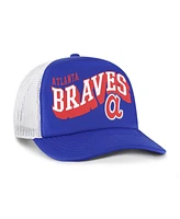 '47 Brand Men's Royal Atlanta Braves Meander Foam Trucker Snapback Hat