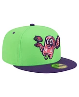New Era Men's Neon Green Beloit Sky Carp Copa de la Diversion 59FIFTY Fitted Hat
