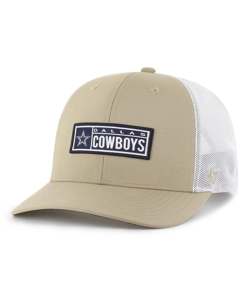 '47 Brand Men's Khaki Dallas Cowboys Acapulco Brrr Trucker Adjustable Hat