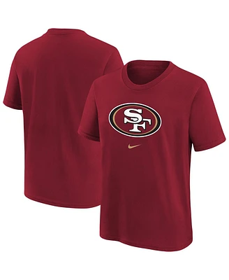 Nike Big Boys and Girls Scarlet San Francisco 49ers Primary Logo Legend T-Shirt