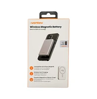 Ventev 5k mAh Portable Magnetic Battery-Gray
