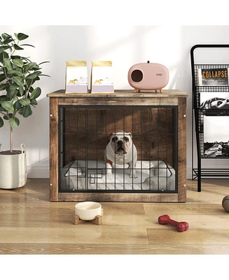 Streamdale Furniture Medium Wooden Dog Crate Furniture