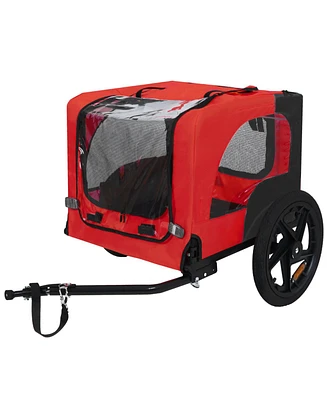 Streamdale Furniture Pet Bike Trailer - Folding, Quick Release, Leash