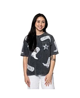 Gameday Couture Women's Dallas Cowboys Cheerleaders Sequin Boots Oversized T-Shirt