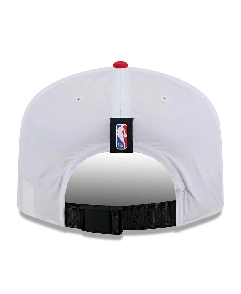 New Era Men's White/Red Houston Rockets 2025 Nba Draft On-Stage Nylon 19TWENTY Adjustable Hat