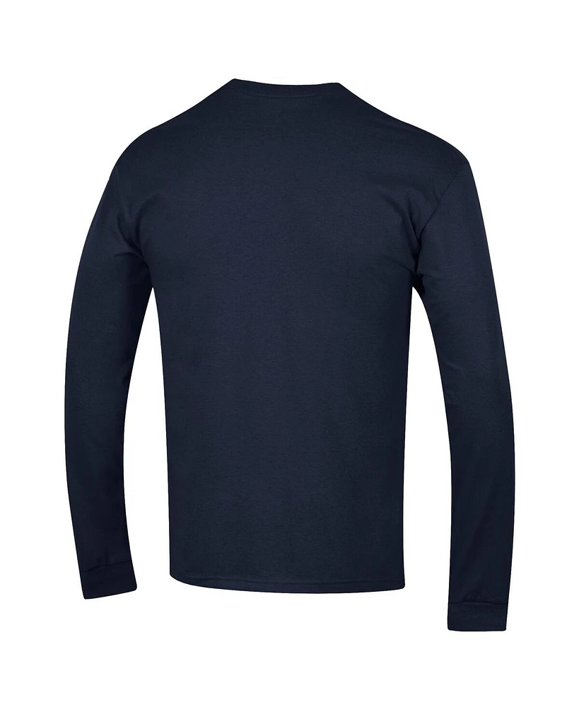 Champion Men's Navy Syracuse Orange Basic Arch Long Sleeve T-Shirt