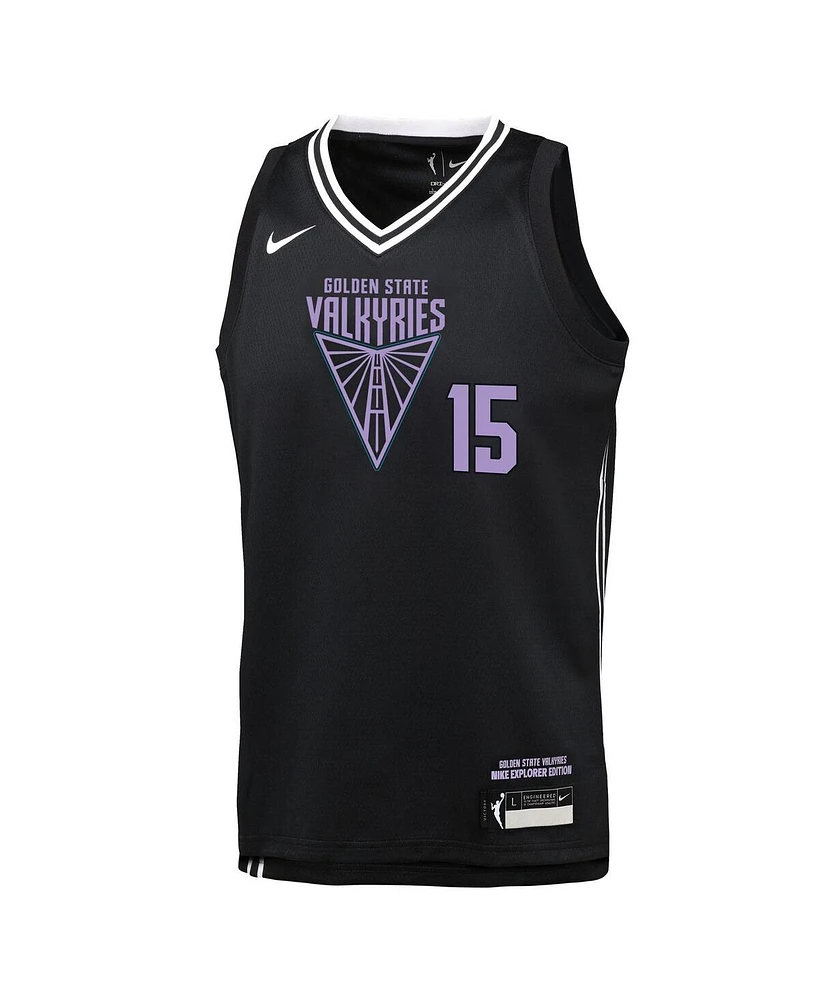 Nike Big Boys and Girls Tiffany Hayes Eclipse Black Golden State Valkyries Explorer Edition Player Jersey