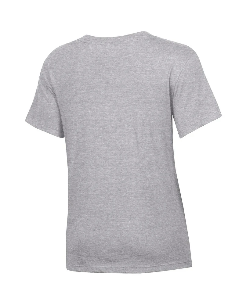 Champion Women's Gray Texas Longhorns 2025 Ncaa Softball College World Series Champions Locker Room V-Neck T-Shirt