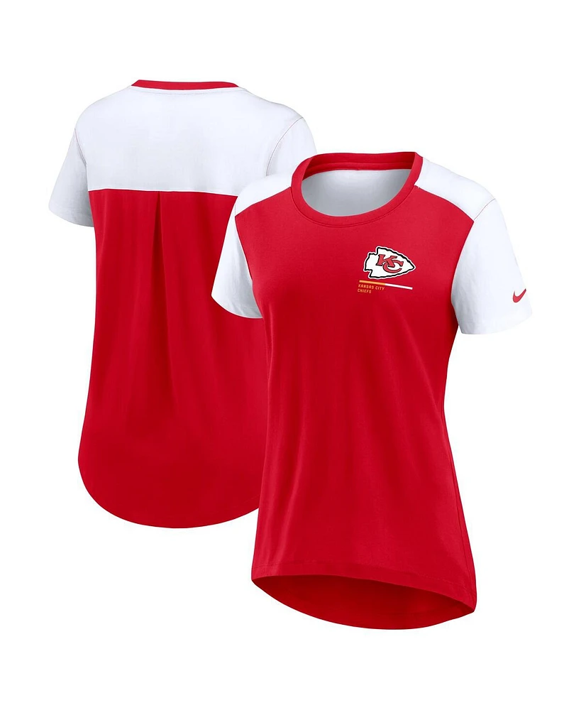 Nike Women's Red Kansas City Chiefs Preferred Yoga Inspired Fashion Top
