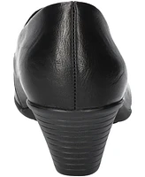 Easy Street Women's Fondly Block-Heel Slip-On Shooties