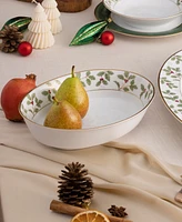 Noritake Holly & Berry Gold Oval Vegetable Bowl