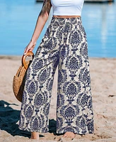 Cupshe Women's Gilded Sands Ornate Pants