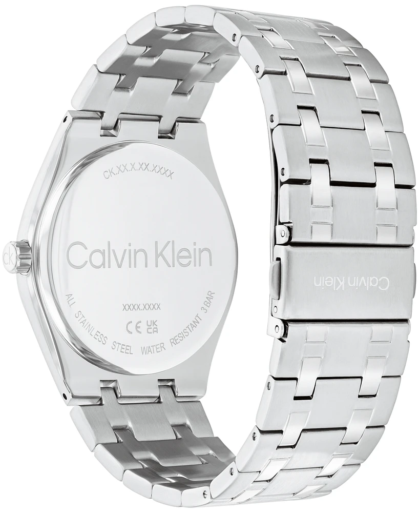 Calvin Klein Men's Ck Motion Silver Tone Stainless Steel Bracelet Watch 39mm