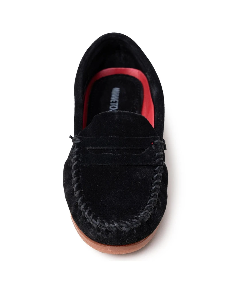 Minnetonka Women's Mellony Penny Suede Loafers