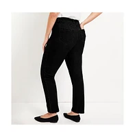 June + Vie Women's Plus Curvie Fit Straight-Leg Jeans