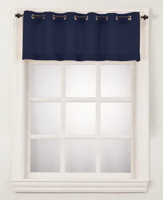 Montego Casual Textured Semi-Sheer Grommet Kitchen Curtain Valance