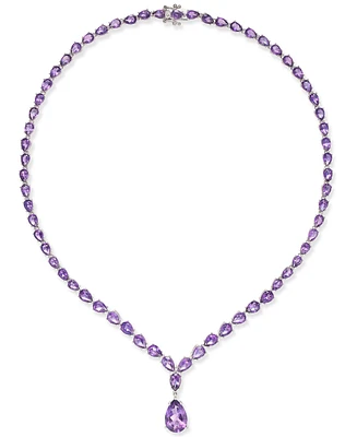 Amethyst (28 ct. t.w.) Statement Necklace in Sterling Silver