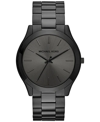 Michael Kors Unisex Slim Runway Ion-Plated Stainless Steel Bracelet Watch 44mm